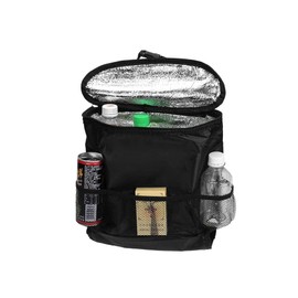 Clever Storage Car Seat Organizer - Black, Includes 3 Pockets and Heat Bag, Universal Fit for Cars, Enhances Organization and Protects Seats