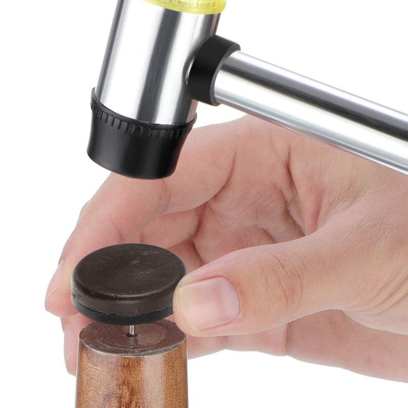 DOITOOL 40pcs Brown Thickened Furniture Glides Nail on Nylon Slider