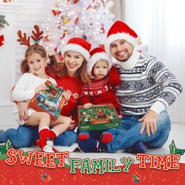 Christmas Jigsaw Advent Calendar 2024, Christmas Snowman Jigsaw Puzzles for Adults and Children, Xmas Jigsaw 24 Boxes, 1008 Pieces Holiday Jigsaw Countdown to Christmas Puzzle Gift for Home Decoration