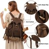 KUOIN Medieval Drawstring Backpack, Vinatge LARP Camping Renaissance Costume Accessories,