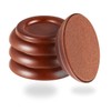 Piano Caster Cups & Pads for Hardwood Floors - Upright