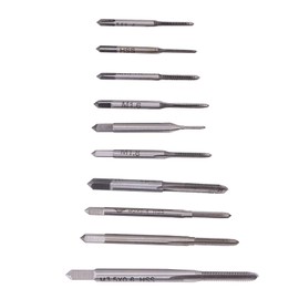 Yosoo Health Gear 10 Pieces Mini M1 to M3.5 Hand Screw Tap, Metric High Speed Steel Micro Tap Set