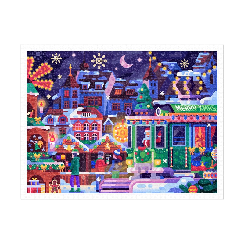 PieceRelax Plastic Jigsaw Puzzles for Adults 1200 Pieces - Christmas