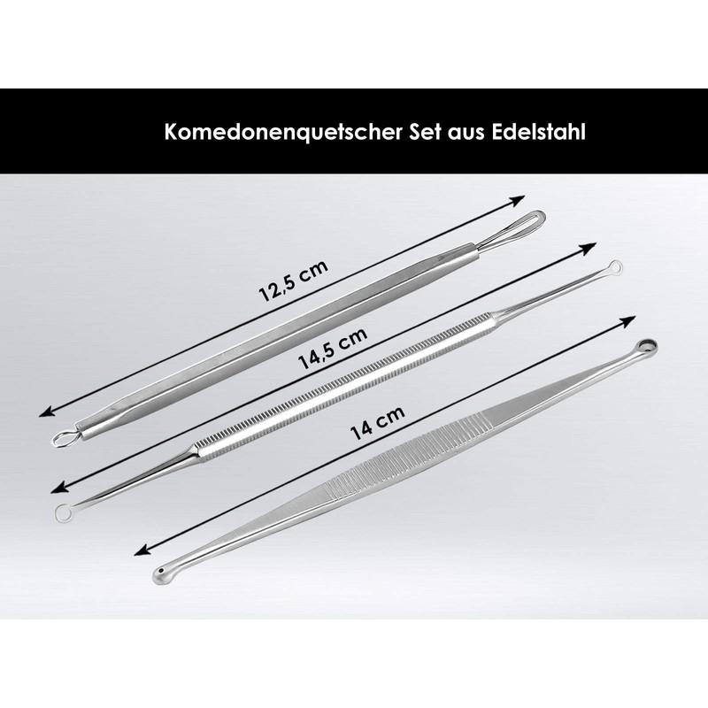 Professional Comedone Extractor Set Stainless Steel