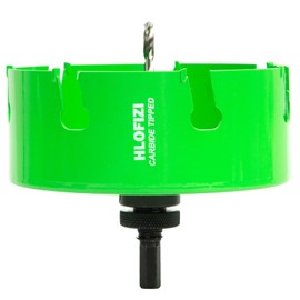 HLOFIZI 6-1/4 Inch Carbide Tipped Hole Saw Recessed Lights Multi-Material Hole Cutter with Arbor for Wood, Drywall, Plastic, PVC, Fiberglass, 5X Faster, Green