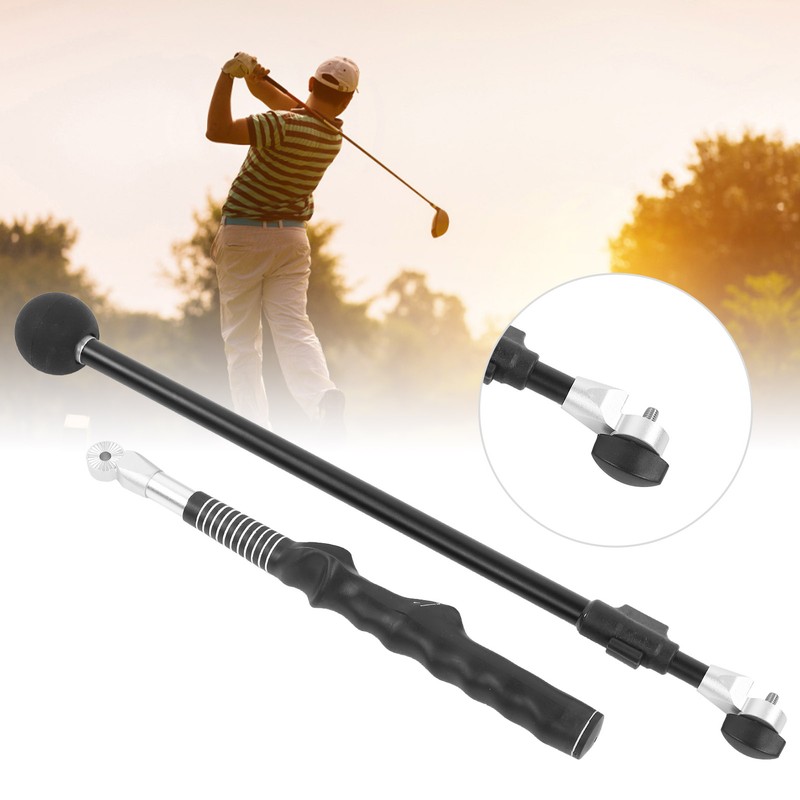 Telescopic Golf Swing Trainer Practice Aids Posture Correcting Sticks Training