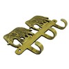 Indianbeautifulart Elephant Design Brass Metal Decorative Wall Coat Hanger Decor