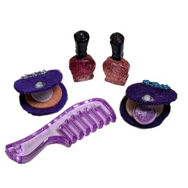 Unbranded 18 Inch Doll Make-Up Nail Polish Comb Pretend Accessories for American Girl 7 pc - Lavender Lilac