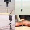 Drenky M4 x 50mm Self Tapping Screws, 100 Pcs Zinc