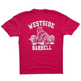 Westside Barbell Men's Original Gym T-Shirt (US, Alpha, Small, Regular, Regular, Red)