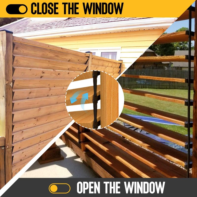 Louver Bracket Kit - Deck Sunblind System Brackets,Louver Hardware Kit,Holds