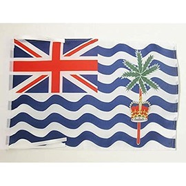 AZ FLAG British Indian Ocean Territory Flag 18'' x 12'' cords - british SMALL flags 30 x 45cm - Banner 18x12 in