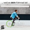 LOEVELOSI SingleSpeed Handlebar Flat White 38 cm Short Aluminium Flatbar