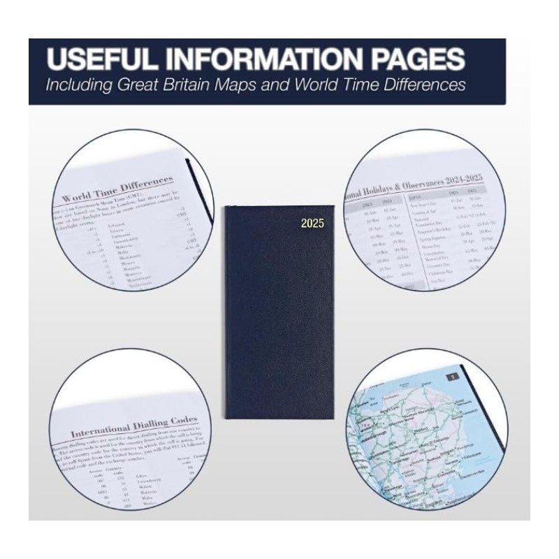 Morgan's Direct 2025 Slim Diary Two Weeks to View Planner