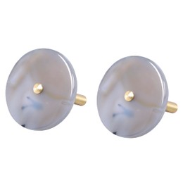 Rockcloud Set of 2 Agate Slice Decorative Hooks for Hanging with Screw, Heavy Duty Hooks Round Wall Mounted Crytals Hangers for Home Office Decor, Natural Color