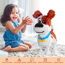 Building Blocks for Dogs, Micro Blocks Set, Particle Building Block Set, Micro Building Blocks Adults, Classic Cartoon Anime Mini Building Blocks, Nano Micro Mini Blocked DIY Toy for Adults (F)