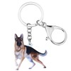 TIZURO Acrylic German Shepherd Keychains Puppy Pets Dog Animals Car