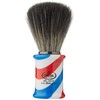 Omega 0196735 Shaving Brush Black Hi-Brush Barber Pole
