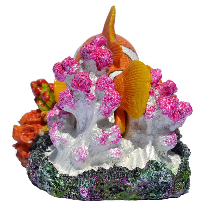 Supa Luftbetriebener Clownfisch Aquarium/Aquarium-Ornament, realistische Details, ca. 12,0 cm (L)