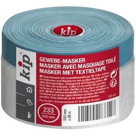 Kip Drop Cloths Pre-Taped Painters Masking Film 550mm x 20m with Duct Tape, Drape for Spraying, Covering, Suitable for Outdoor Decorating & Windows
