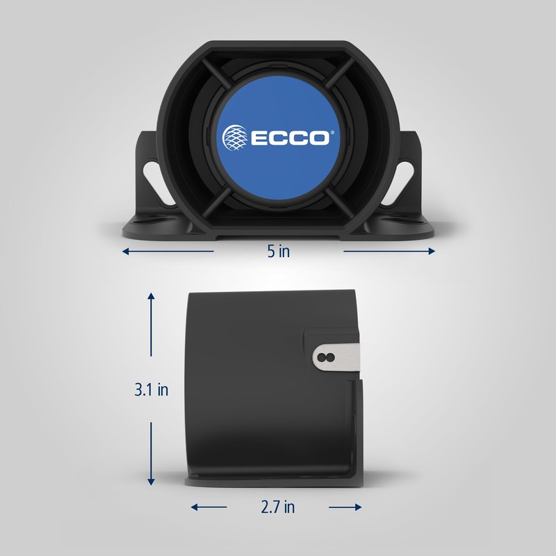 ECCO Backup Alarm 97dB 12V 36V Industrial Heavy-Duty Backup Reverse