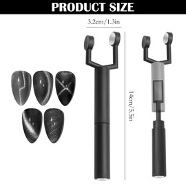 3-in-1-Y-förmiges Cat-Eye-Magnet-Upgrade für Nailart, tragbare Maniküre-Tools sind ergonomische Magnete für Cat-Eye-Art, geeignet für die effiziente Erstellung exquisiter und schöner Nailart