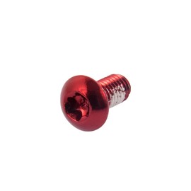 Chooee Bicycle Bolts, Set of 12 Coloured Brake Disc Screws Aluminium Alloy Screw M5 x 10 mm, Red