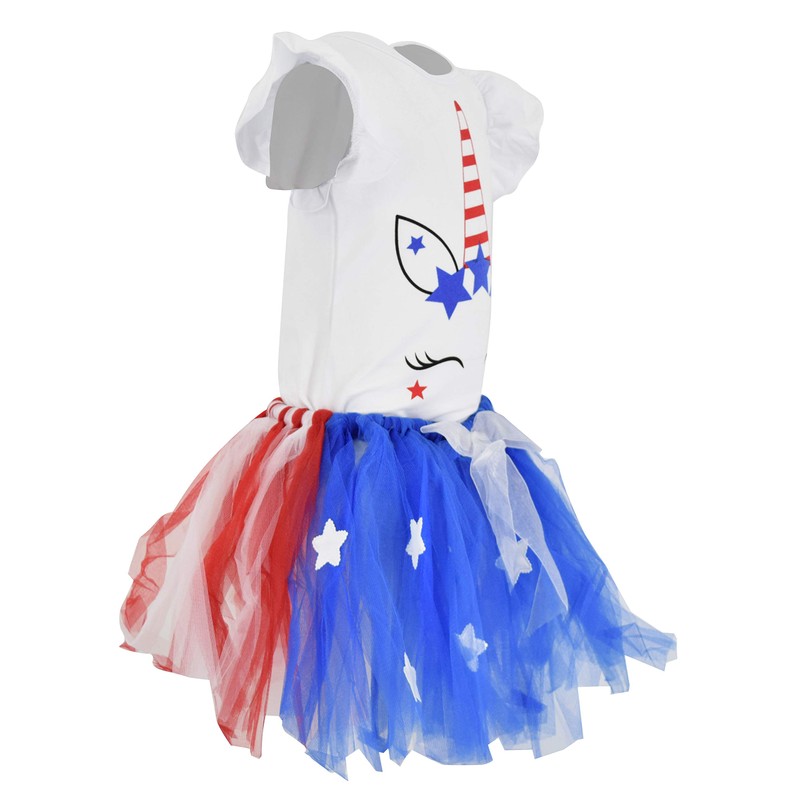 Unicornio de 4 de julio para bebé, 2 piezas, con