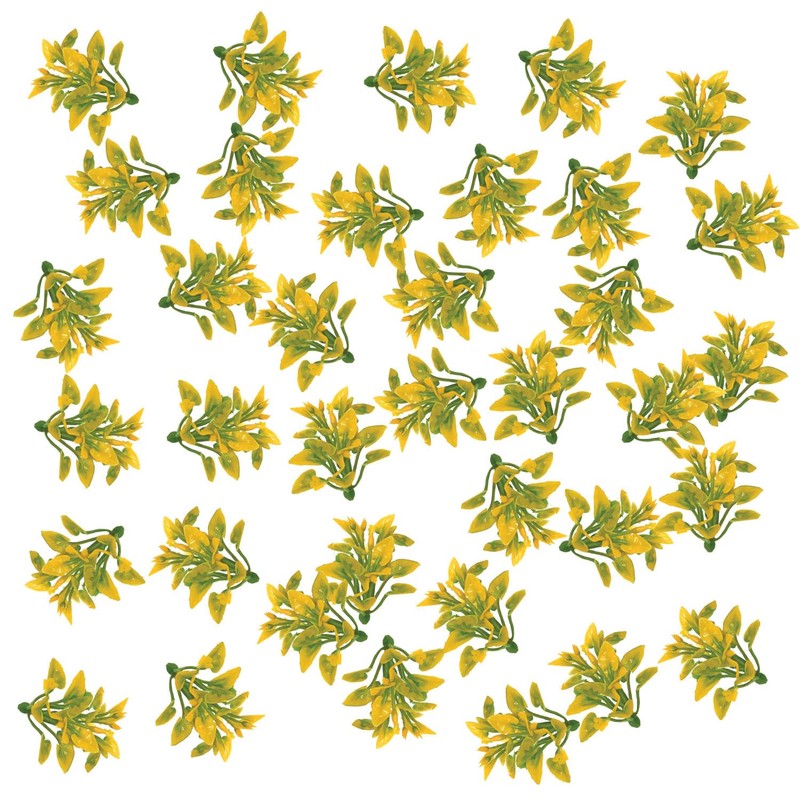 OrgMemory Mini modello di erba, 200 pezzi, piante modello misto,