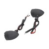 Pair Motorcycle Turn Signal Light with Grill Cover 3 Wires