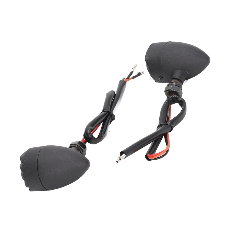 Pair Motorcycle Turn Signal Light with Grill Cover 3 Wires