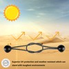 HLOGREE 30 Pack -6 inch Black Bungees Balls Cord,Tent Bungee,
