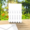 Katy Sue White and Kraft Picket Fence Shaped 5 x