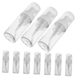ULTECHNOVO Travel Size Foam Pump Bottles Set 10 Pcs Empty Foaming Soap Travel Dispensers Mini Plastic Pump Bottles for Skincare