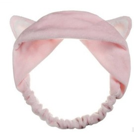 GEOOT Makeup Cat's Ear Hair Band (Pink)