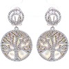 Tree of Life Dangle Earrings, Sterling Silver –31.3mm diameter Mother