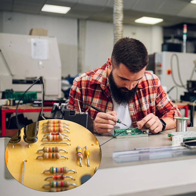 WYEUTO 50 Values 2500PCS Resistor Kit 1 Ohm-10M Ohm with