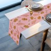 Tian Zhun Christmas Table Runner Pink Gingerbread Table Runner Christmas