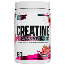 Nutrex Research Flavored Creatine Powder, Strawberry Watermelon | 5g Creatine, Mixes Easily | Supports Energy, Muscle Growth, Energy and Performance | 60 Servings