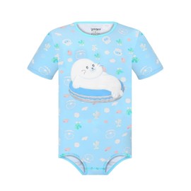 Landofgenie Men's Onesie Pyjamas Cotton Bodysuit Pyjamas for Men Onesie Romper Romper Sea Lions, blue