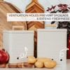 Beautiful Potato and Onion Storage Container Set - Perfectly Sized