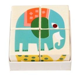 Wild Wonders Wooden Puzzle Cubes