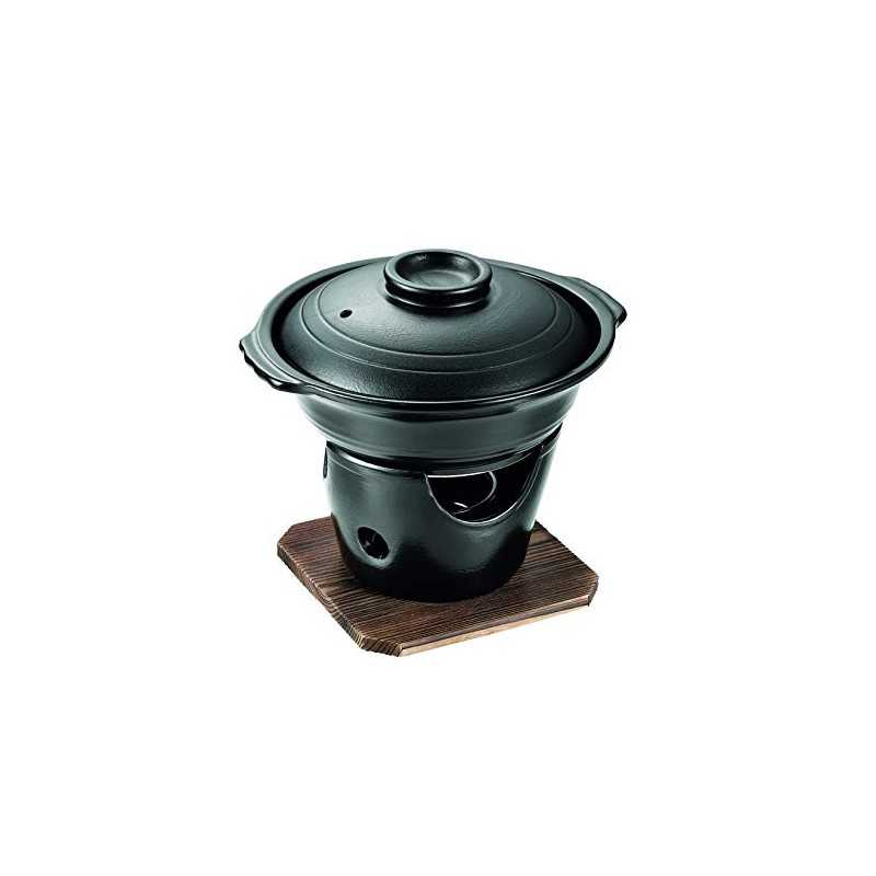 Pearl Metal Wagokoro Kaiseki HB-5219 Ceramic Pot with Stove Set