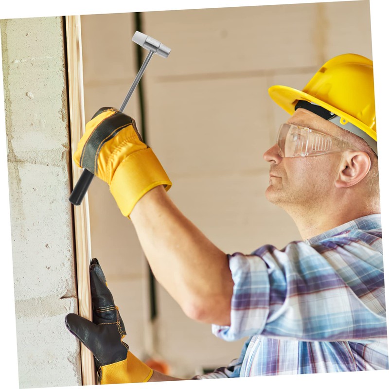 jojofuny 4pcs Metal Mini Multifunction Hammer Soft Hard Mallets for