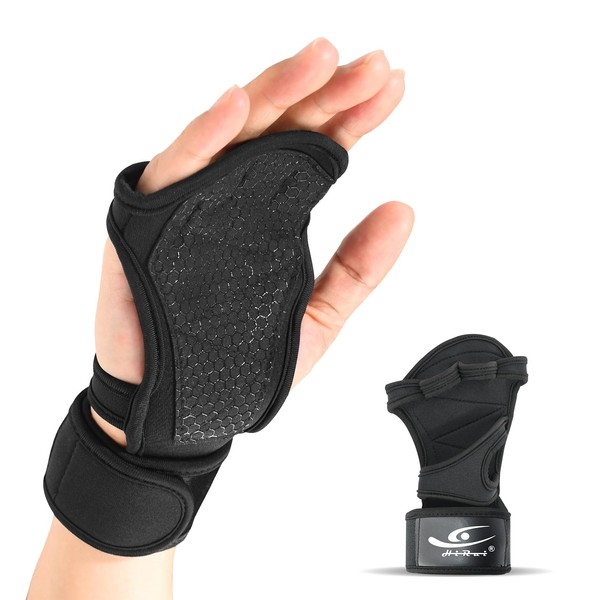 HiRui Ventilated Weight Lifting Workout Gloves for Men Women, Built-in