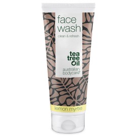Face Wash 100ml - Facial Wash cleanser for oily skin with Tea Tree Oil + Lemon Myrtle | Spot Face Wash, oily skin cleanser & Deep Cleansing Face Wash for acne prone skin | Face Wash Women & Men