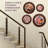 RattanView 12 Pcs Wood Embroidery Hoop Frame with Embroidery Hoops