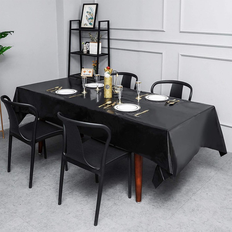 Puricon Tablecloths Disposable 6 Pcs 54x108 Inch Table Mat Desk