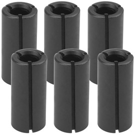 Vgoohooby 6PCS 1/2" to 1/4" Router Collet Adapter Reduction Sleeve Tool Bit for Woodworking Engaving CNC Machine