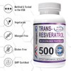 MAAC10 Formulas Trans-Resveratrol 500mg + BioPerine 5mg For Enhanced Bioavailability